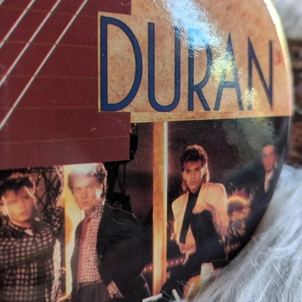 Duran Duran HUGE 6" Buttons Pins Set of 3- Vintage 80s- Simon Lebon John Taylor - Picture 7 of 9